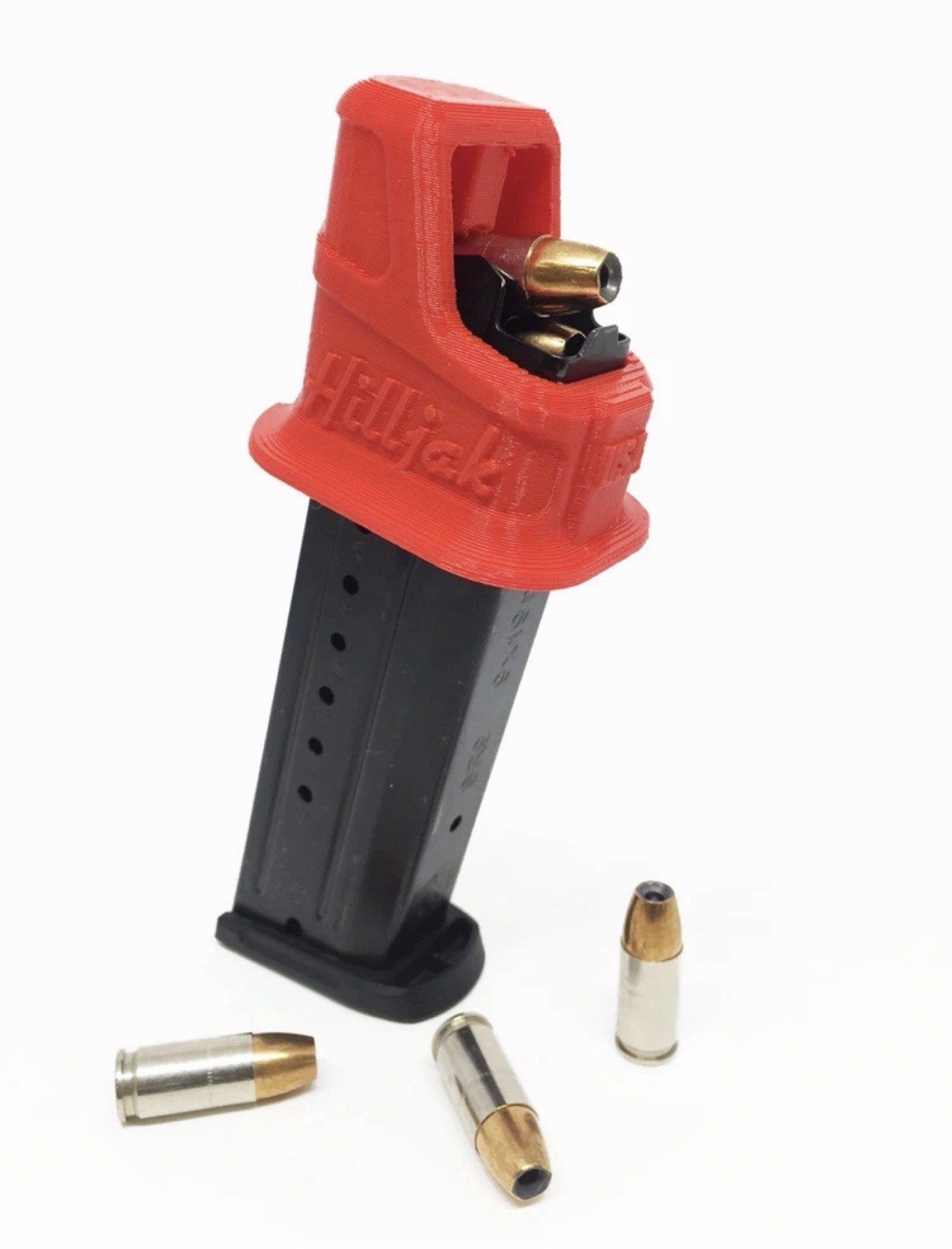 Glock 17, 19, 26, 34, 22, 23, 27, 35 Speed Loader by Hilljak QL9G Red