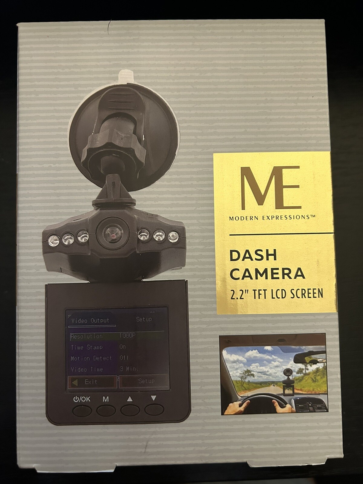 Modern Expressions 2.2" TFT LCD Screen HD Video & Dash Camera New In Box