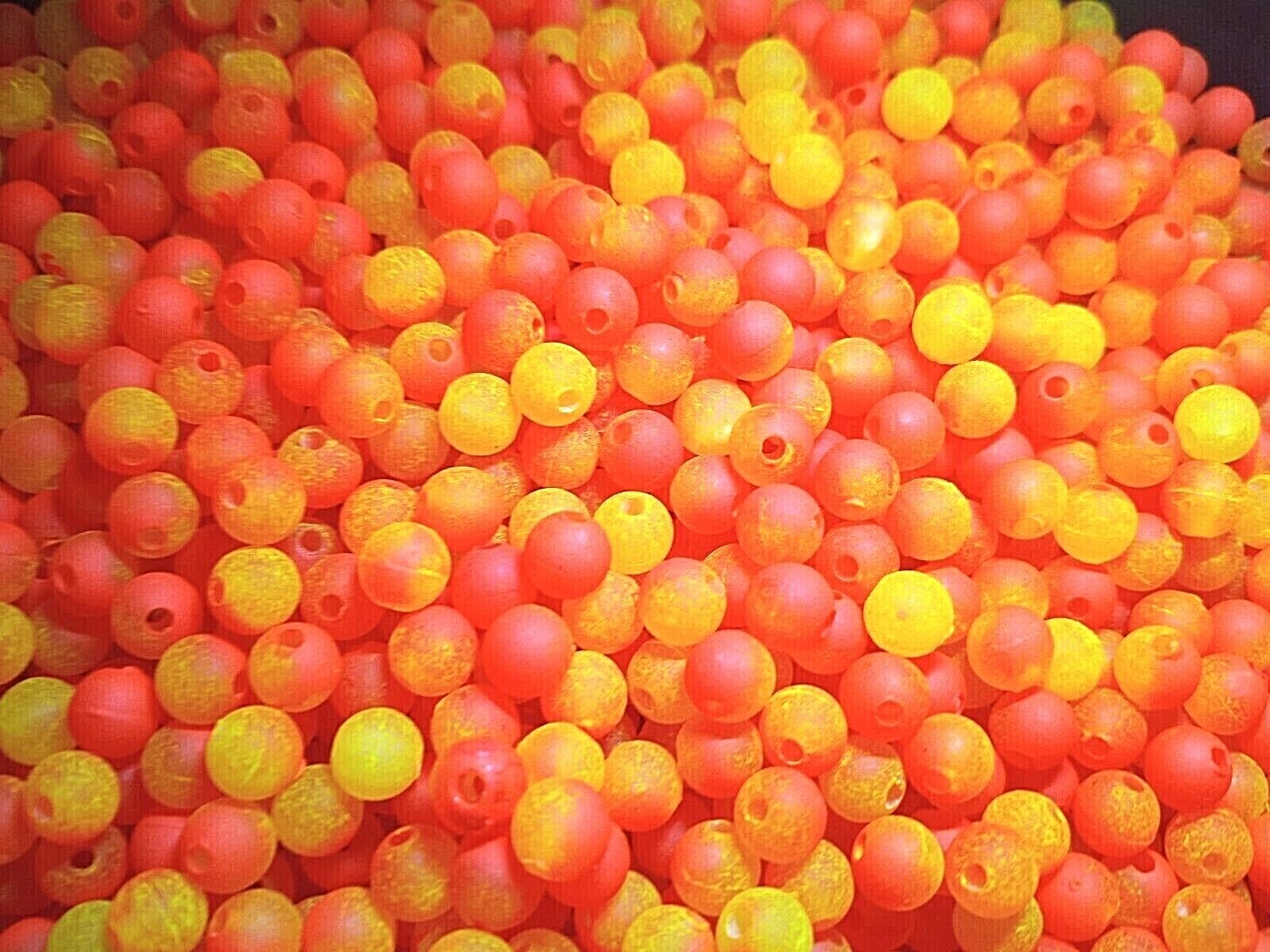 6mm Walleye Rig Custom Beads 100pk,250pk,500pk,1,000pk AFTER BURNER SUPER UV