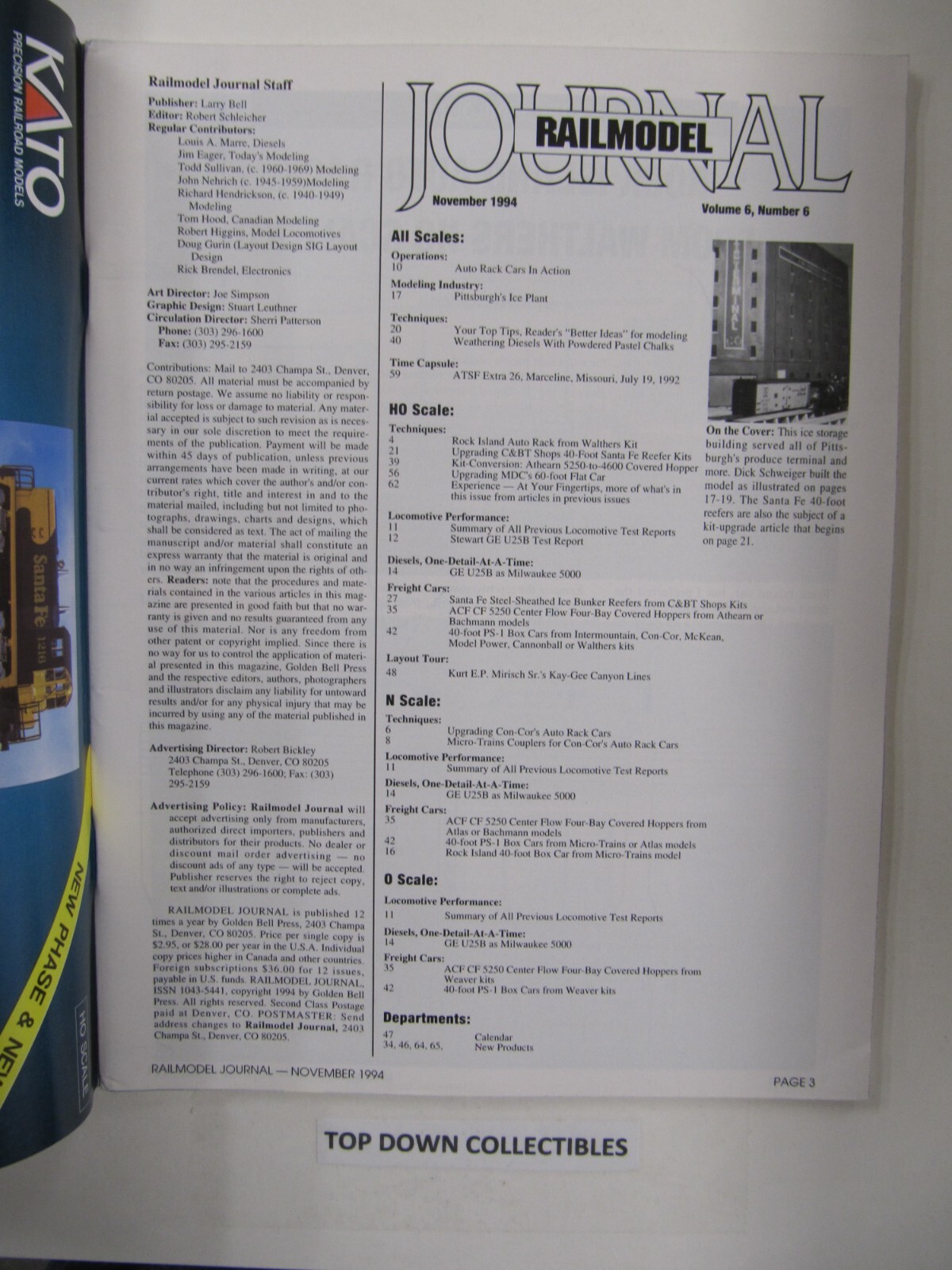 Railmodel Journal November 1994 Weathering Auto Rack Upgrade