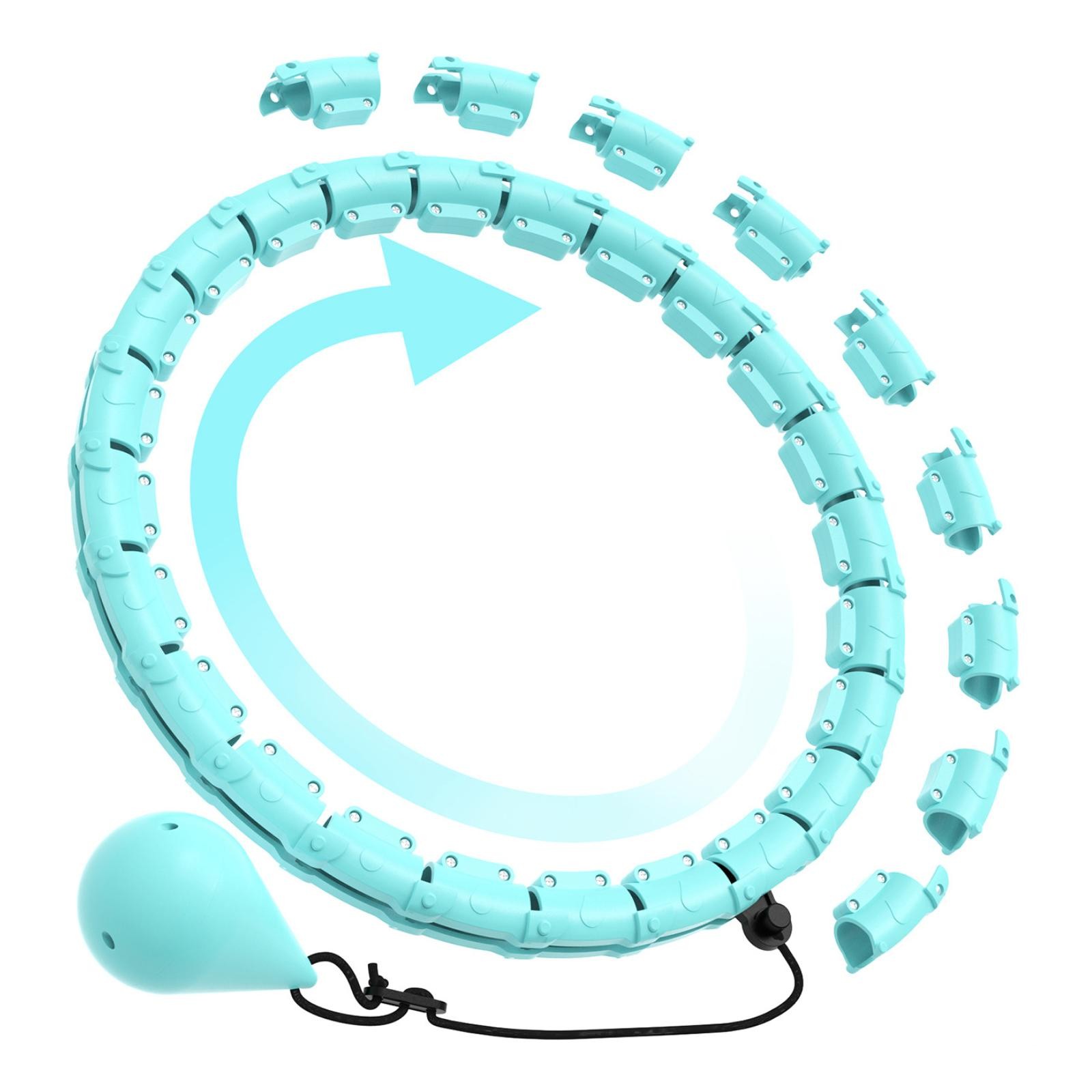 24 Knots Weighted Workout Hoop Plus Size, Smart Waist Exercise Ring for Adults