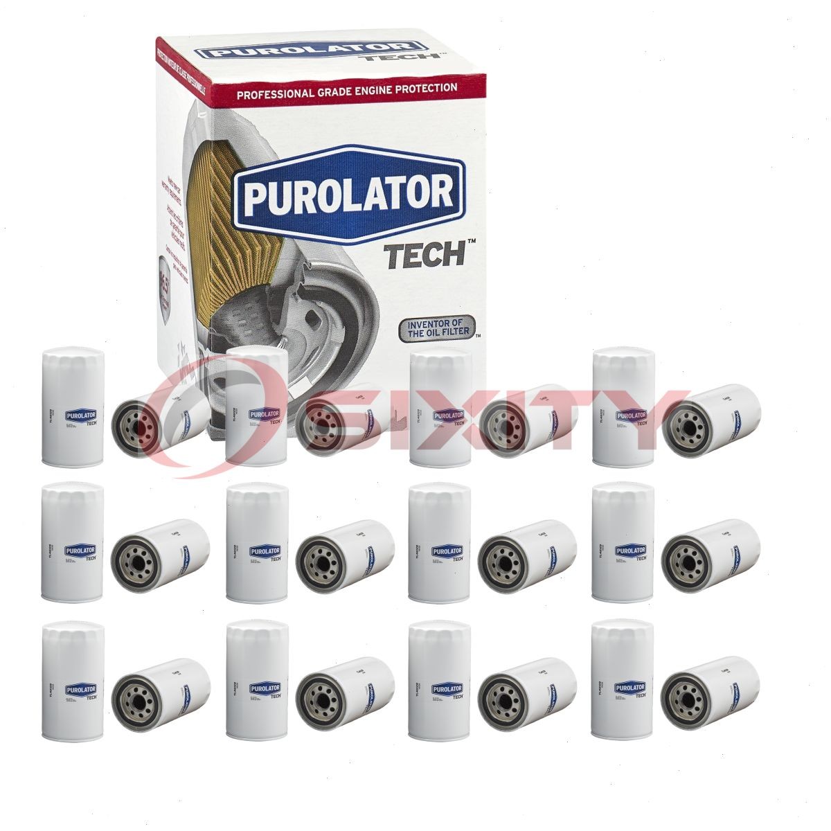 12 pc Purolator TECH TL46128 Engine Oil Filters for X6128 WLFP2051 VO-104 xm