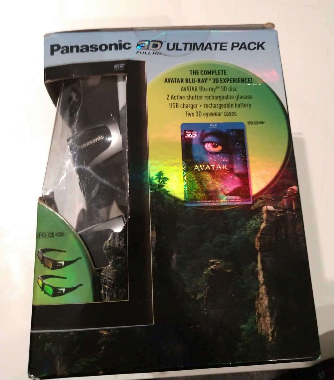 Panasonic TY-EW3D2MMK2 3D Ultimate Pack (Avatar 3D + 2 Rechargeable Glasses)