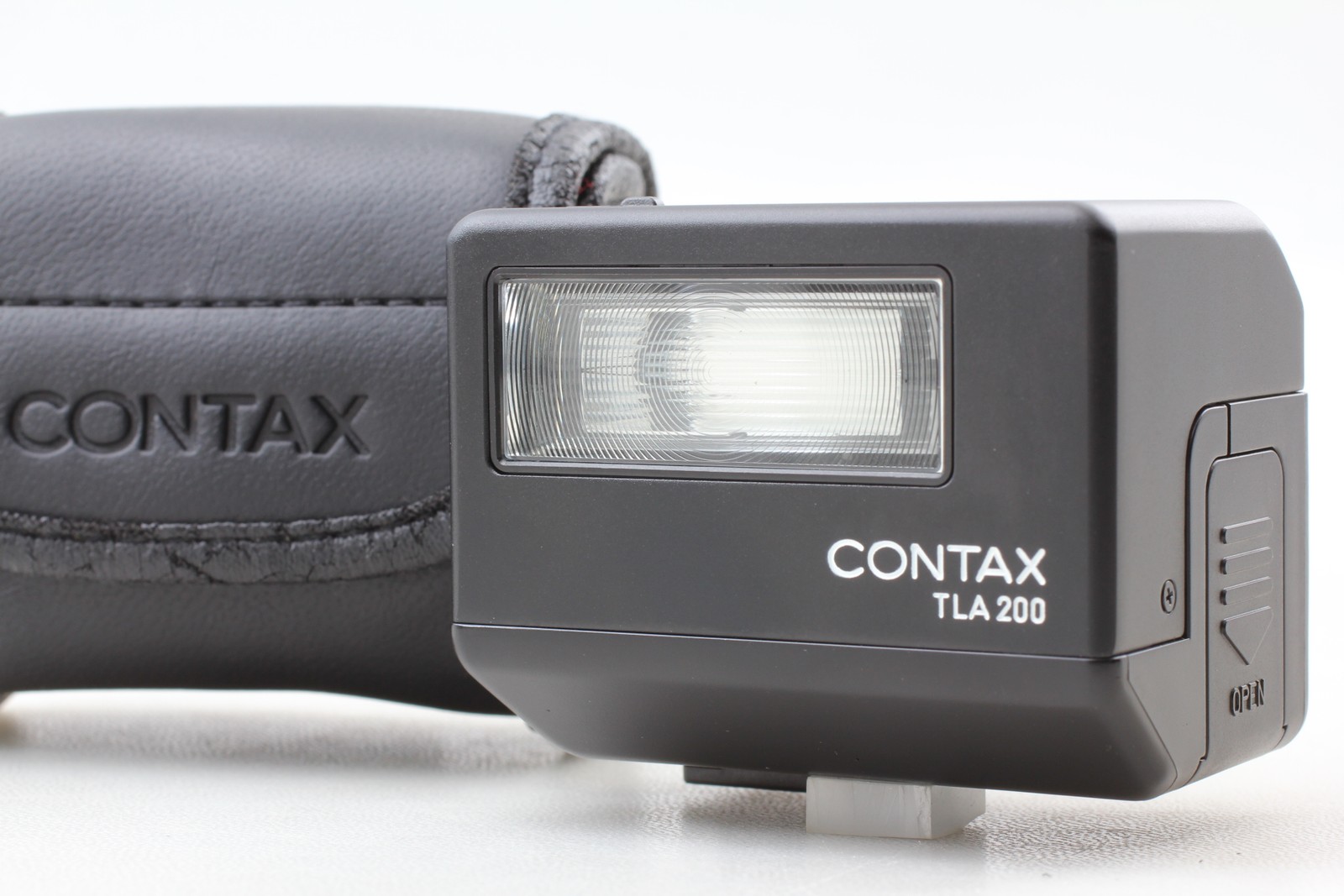 Tested [Almost MINT Case] Contax TLA200 BLACK Shoe Mount Flash G1 G2 From JAPAN