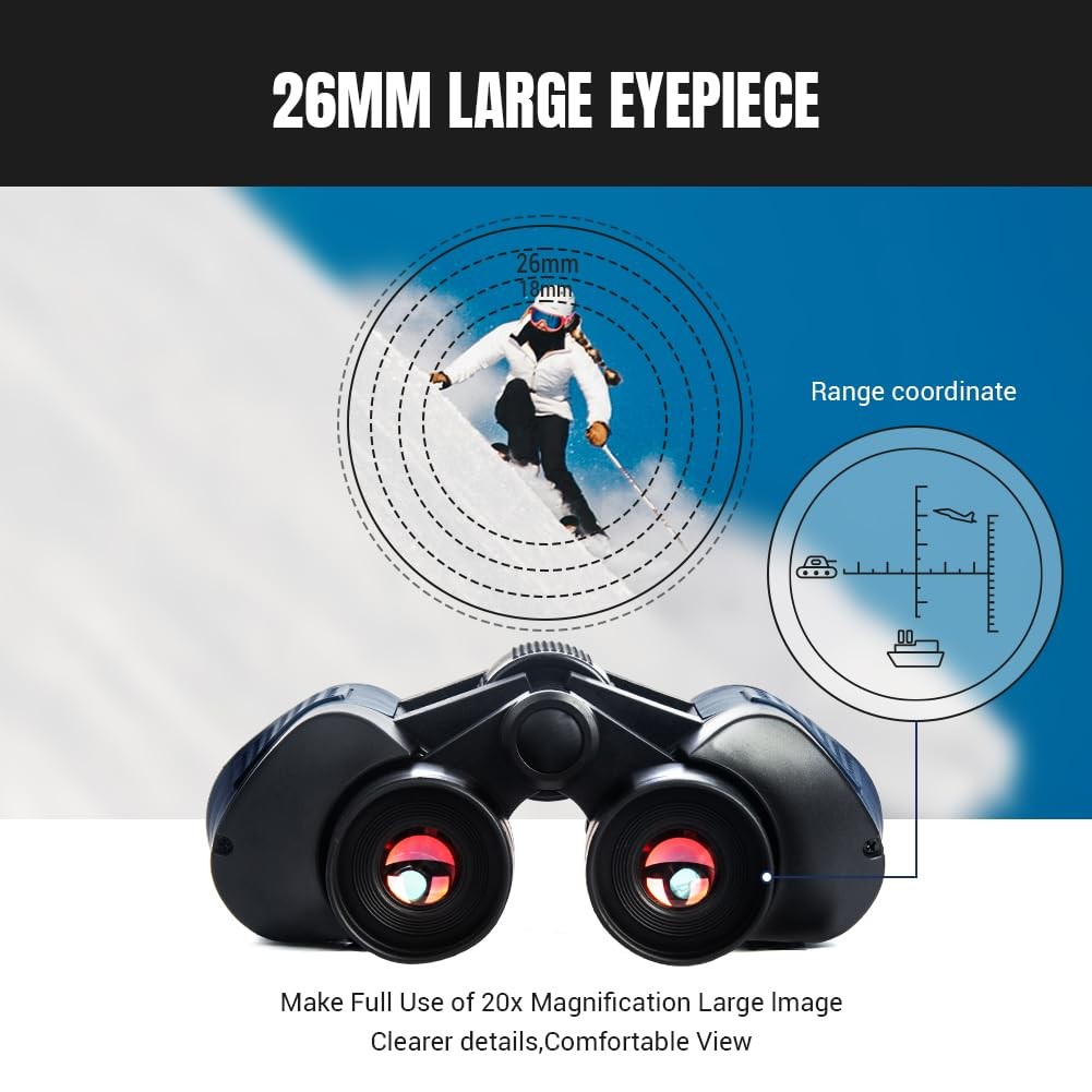 20x50 High Powered Binoculars for Adults, Waterproof Compact Binoculars with ...