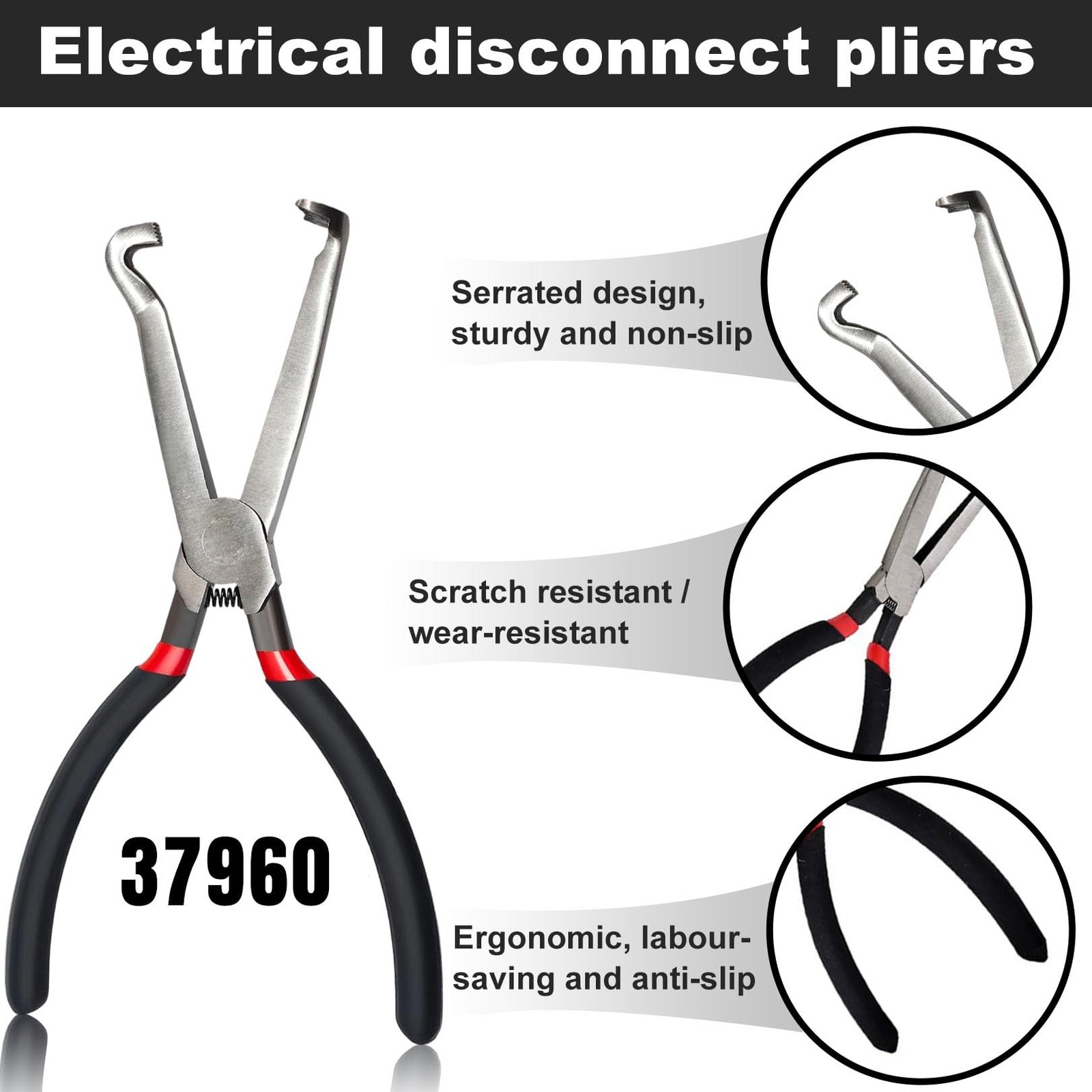 Electrical Disconnect Pliers Electrical Connector Separator Automotive Tools 3Pc