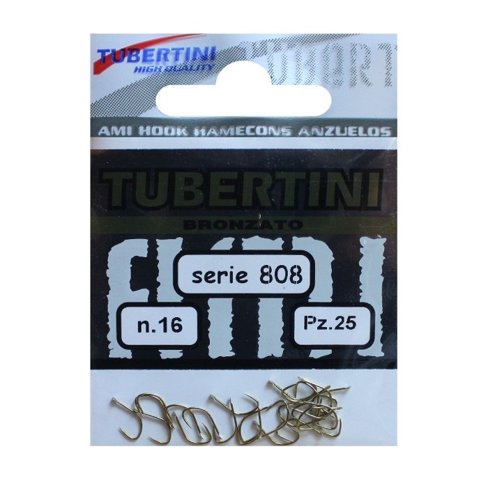 Tubertini Barbless Hooks Series 808 - Size 16 - 5 Packs