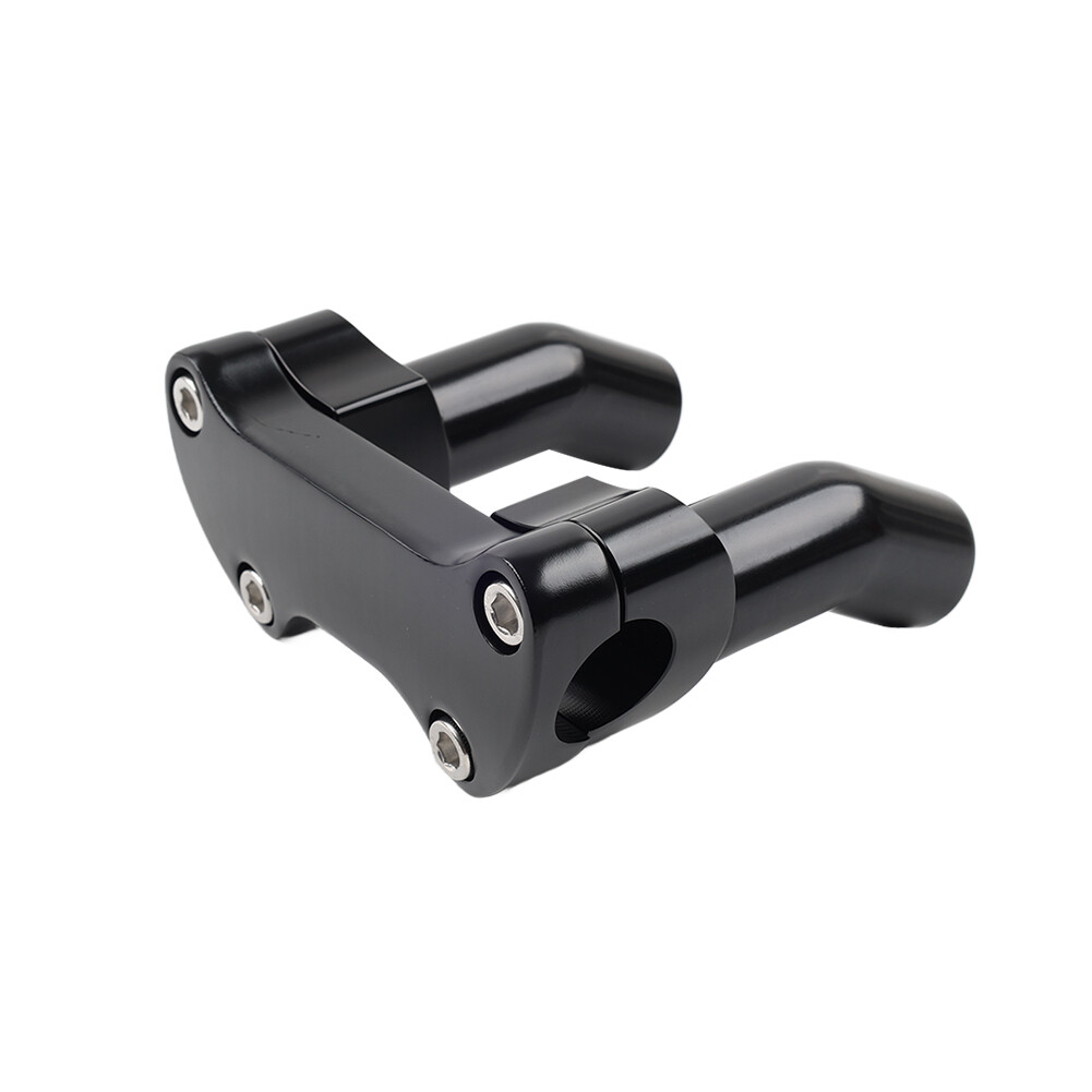 Top Cover 3.5" Handlebar Risers Clamp Black For Harley Dyna Softail Sportster XL