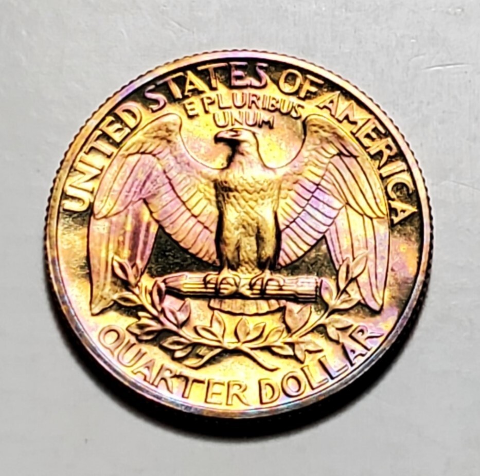 TONED 1980 S WASHINGTON QUARTER PROOF UNC #C5575