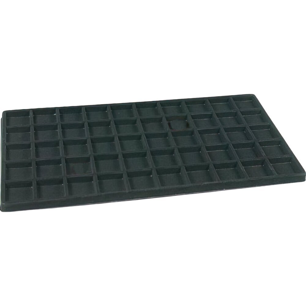 Travel Case & 50 Slot Insert Black 14 1/8" 2Pcs
