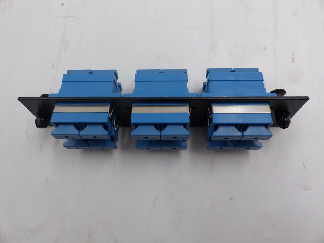 LOT OF 9 - KRONE FIBER MODULAR PANELS LOADED WITH 6 SC DUPLEX MPL-12-SCDSM-30