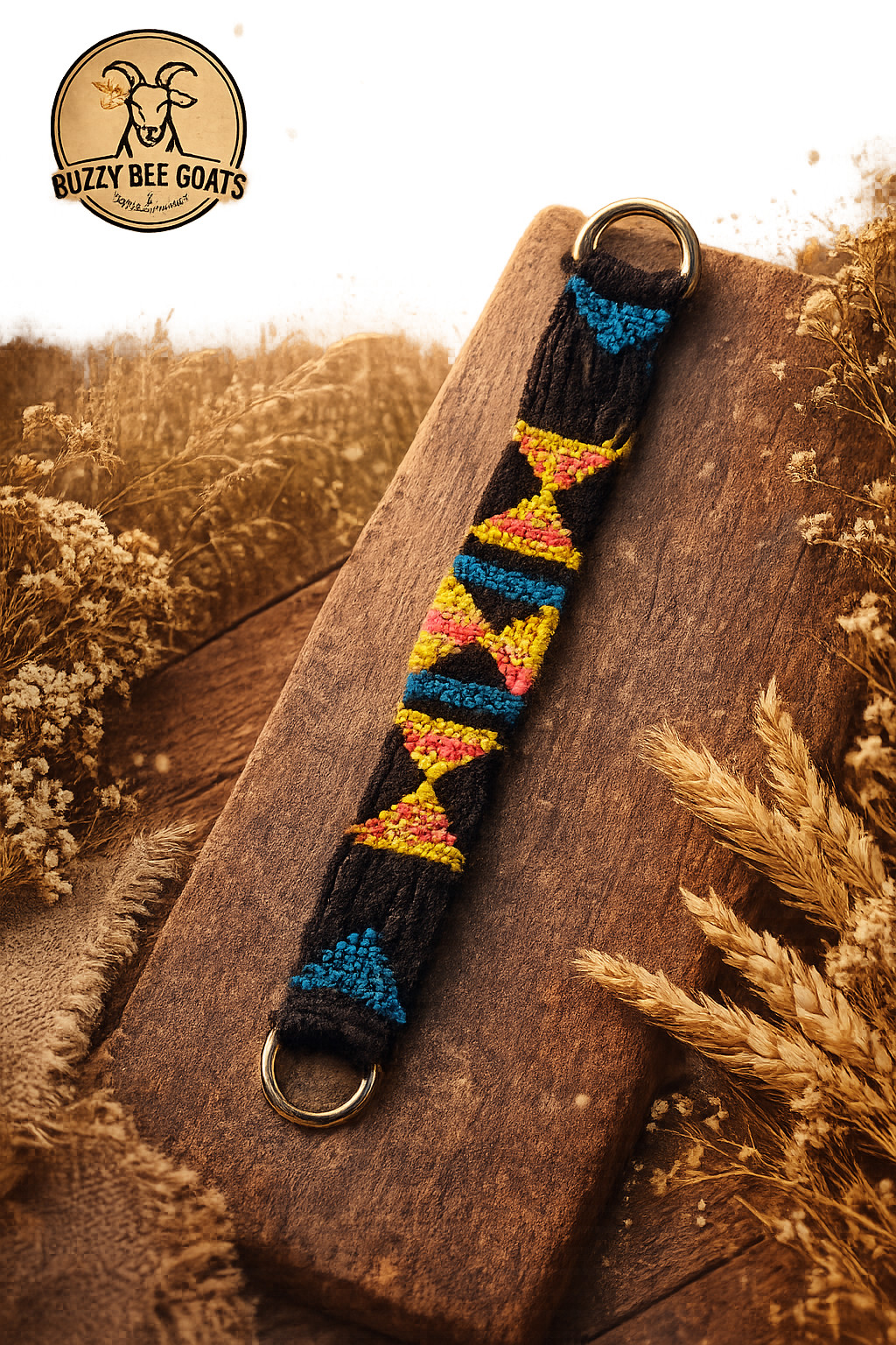 HANDWOVEN BEADED PONY CINCH GEOMETRIC TRIBAL PATTERN 29" EQUESTRIAN TACK