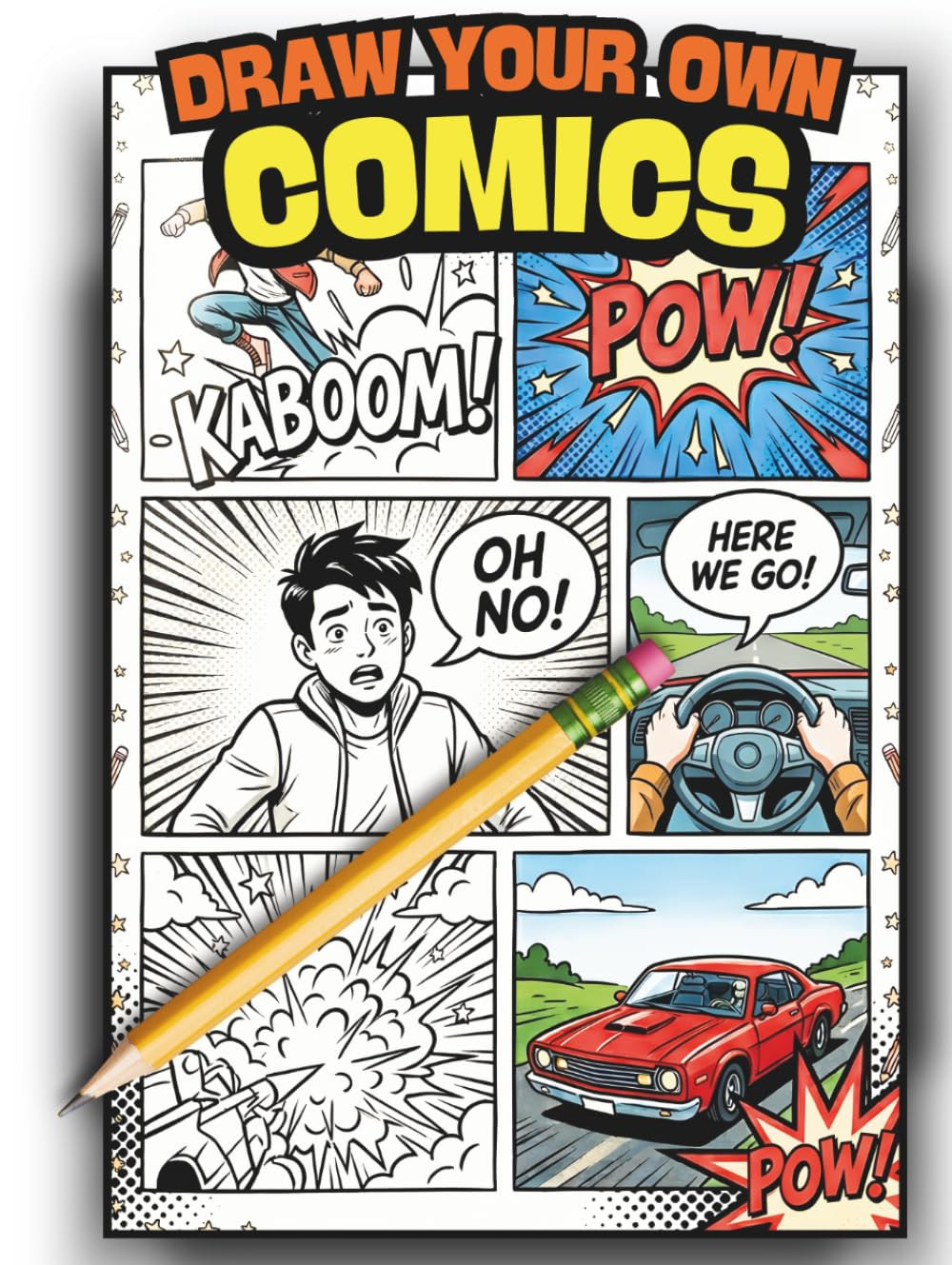 Blank Comic Book for Kids: Create Your Own Comic Book - 100 Blank Comic Template