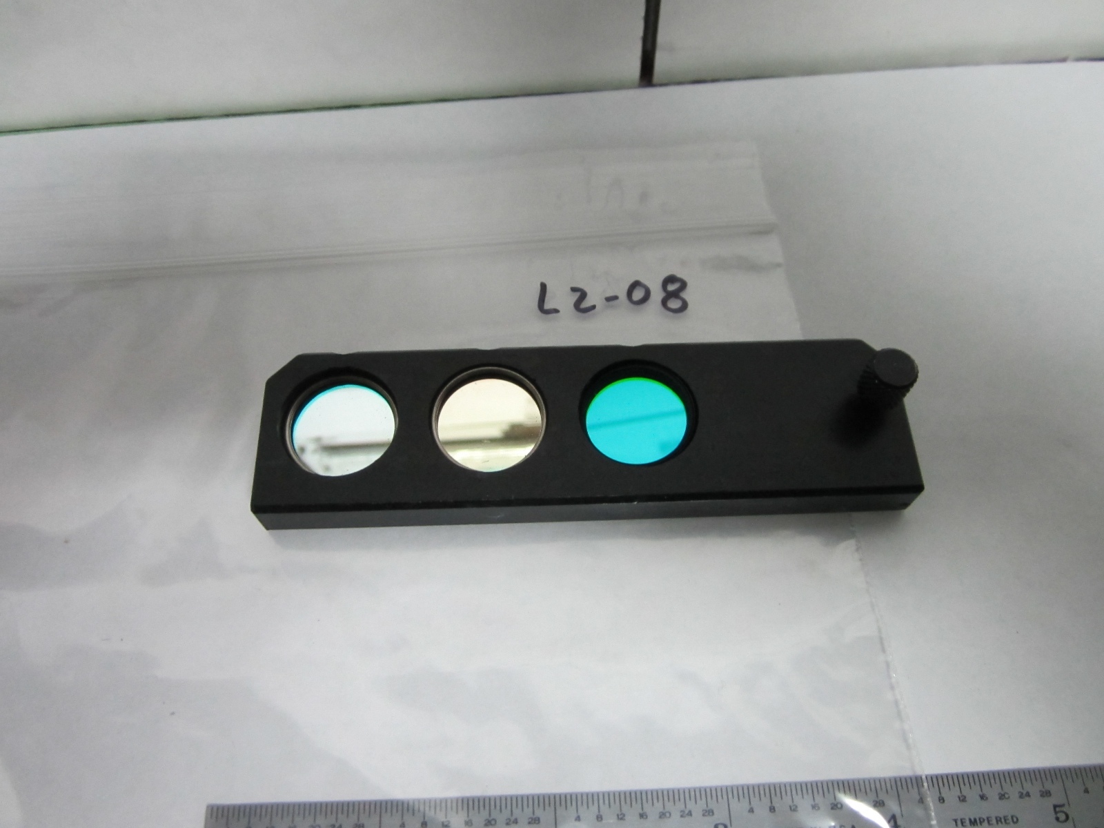 MICROSCOPE PART FILTER SLIDE OPTICS BIN#L2-08