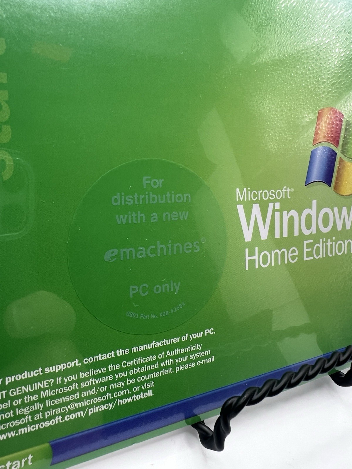 Microsoft Windows XP Home Edition Version 2002 for emachines PC - NEW SEALED