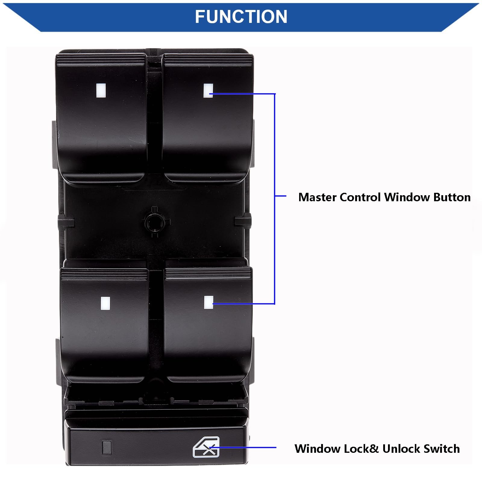 Power Window Switch Compatible with Chevy Silverado/GMC Sierra 2007-2013