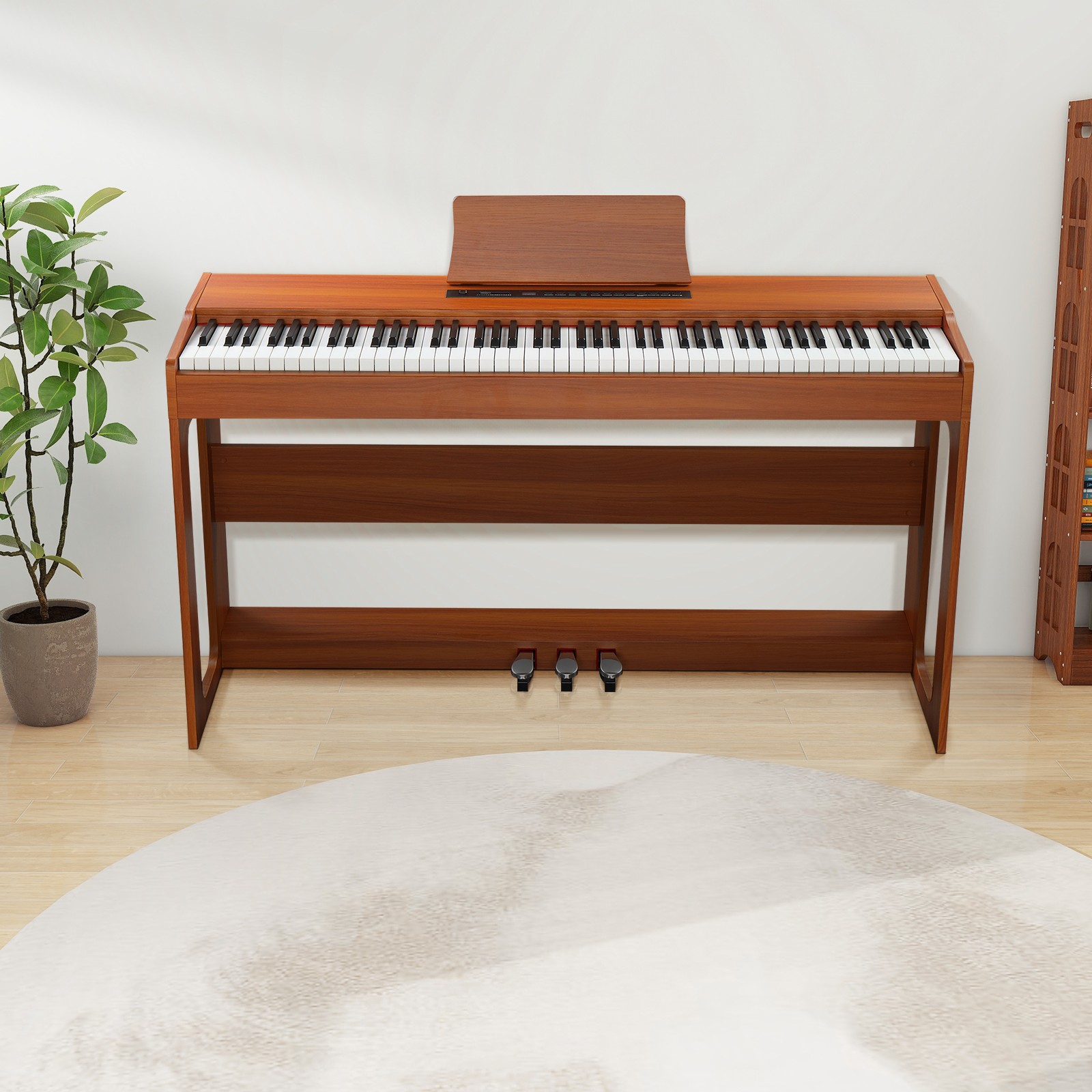 Glarry 88 Key Digital Home Piano for Beginner,Full Size Keyboard Bluetooth