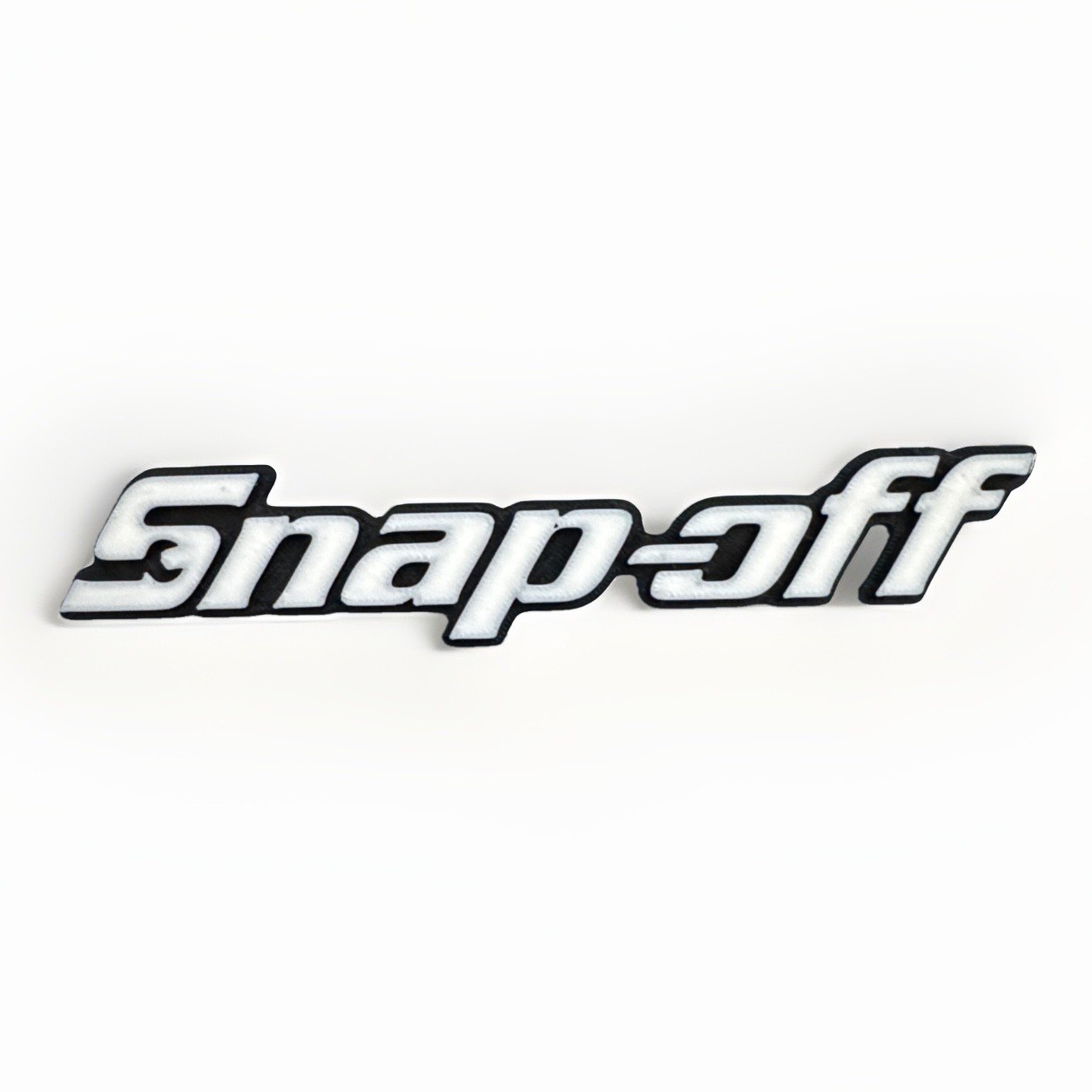 Snap-off Novelty 3D Printed Tool Box Badge.
