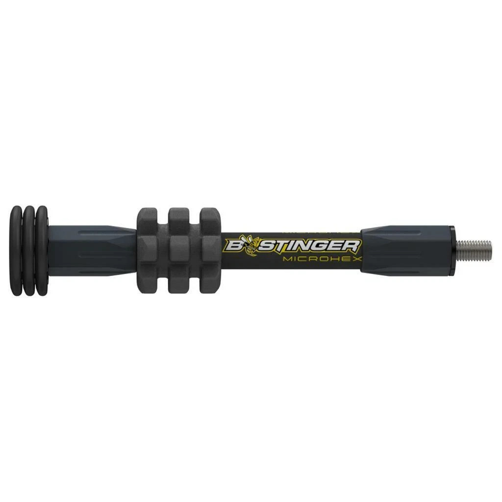 NEW 2026 Bee Stinger MicroHex Stabilizer, Matte Black, 6" Bow Hunting Bar