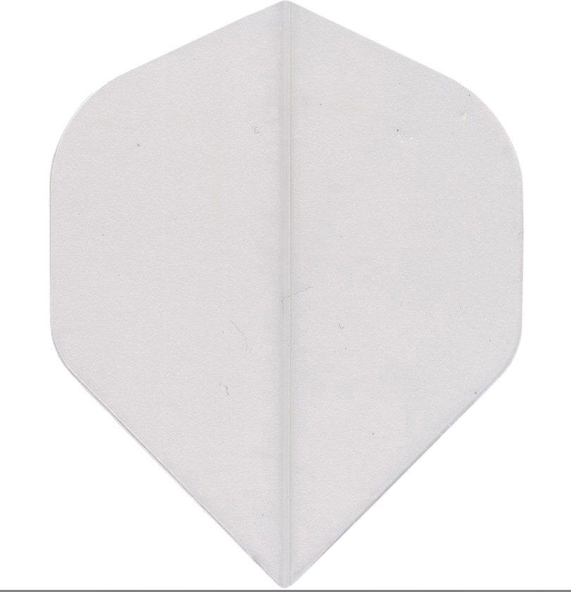 WHITE Standard Dart Flights 8 sets (24 flights) - 75 Micron w/tracking