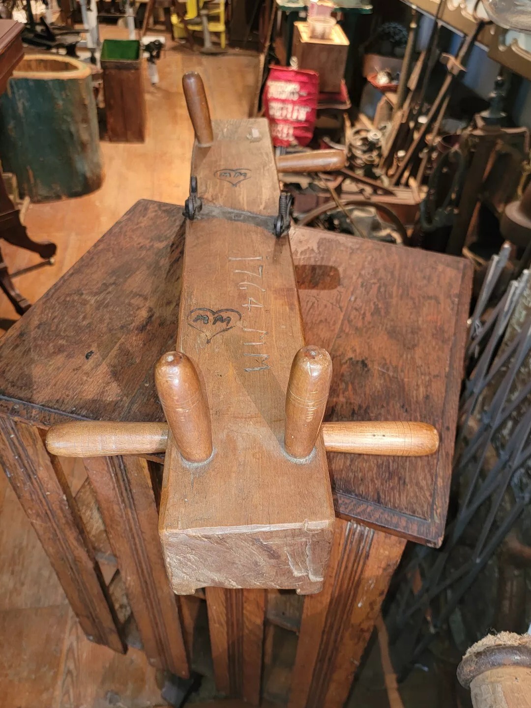 Antique Primitive 1764 Wood Plane