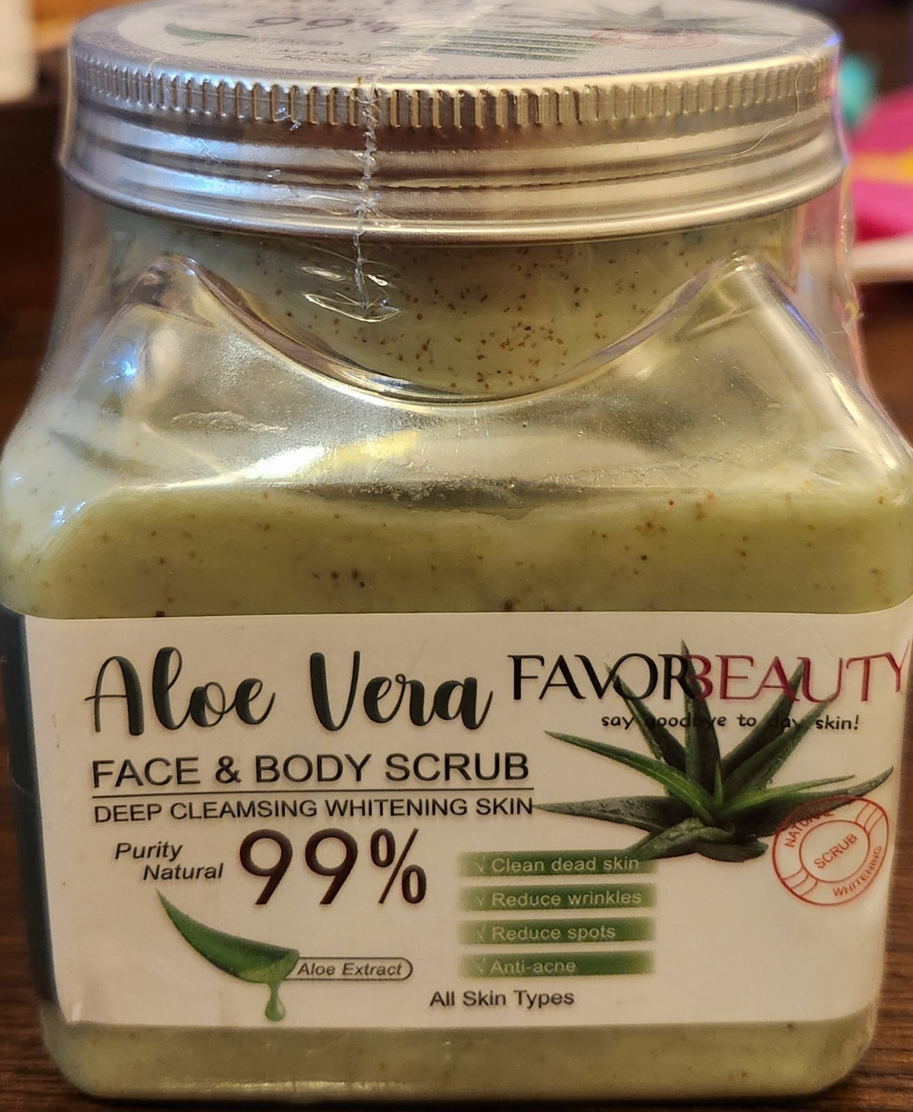 Favor Beauty aloe vera face & body scrub