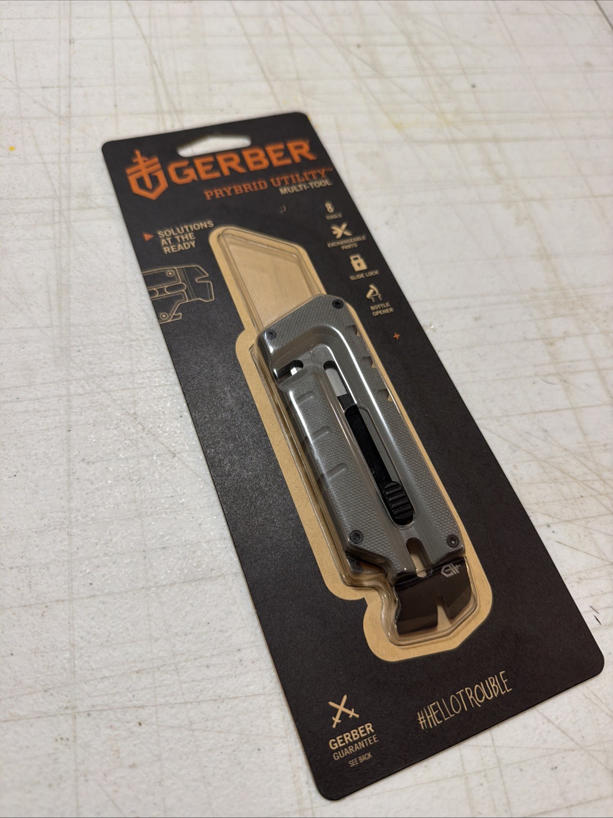 Gerber Prybrid Utility Knife Razor Multi-Tool EDC with Bottle Opener