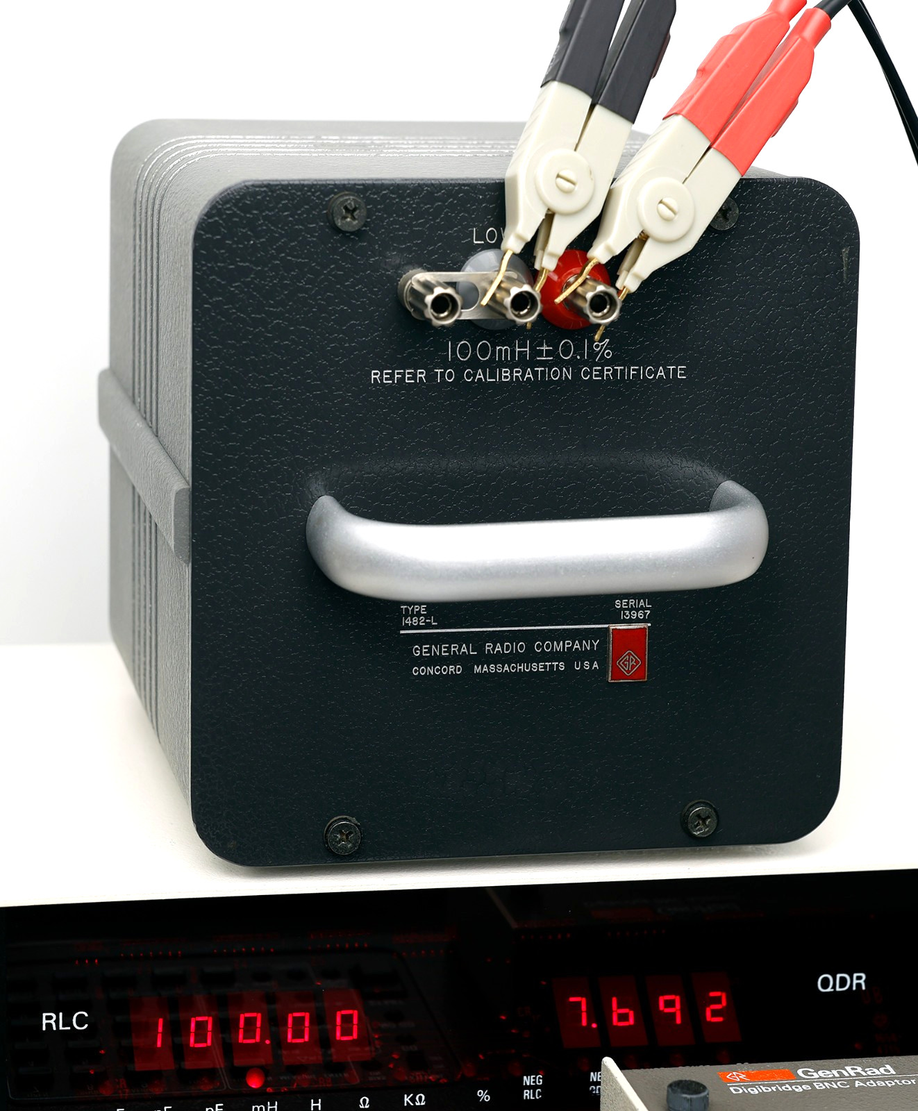 GR General Radio, GenRad IET Labs 1482-L Standard Inductor 100 mH 1482L 0.1%