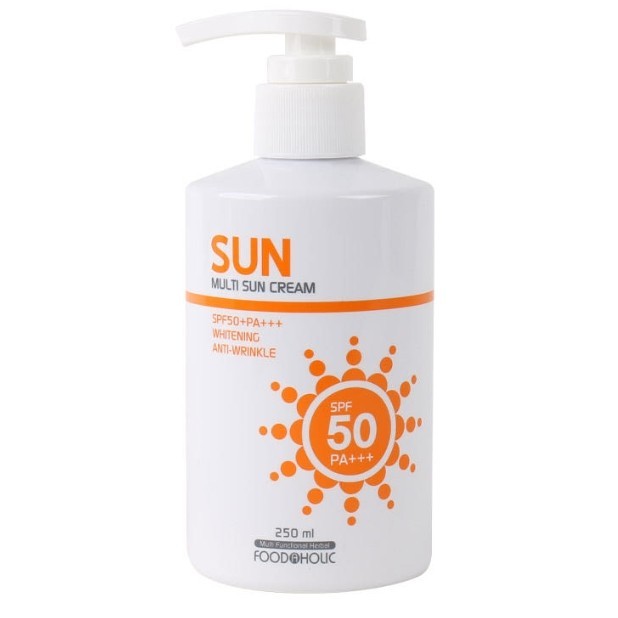 FOODAHOLIC Multi Sun Cream 250ml SPF50+ PA+++ Sunscreen Sunblock UV Protection