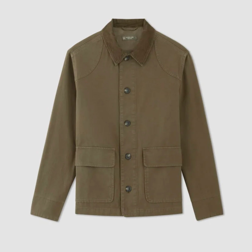 EVERLANE THE BARN JACKET BEECH COTTON CANVAS