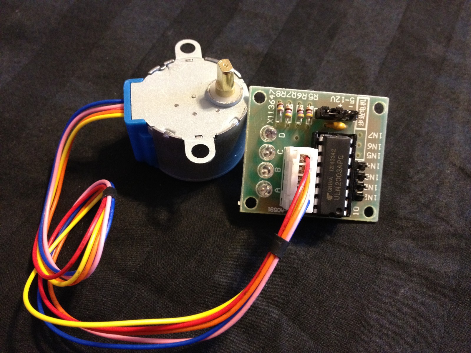 Stepper Motor 28BYJ-48 & Test Module Board ULN2003 5 Line 4 Phase Arduino