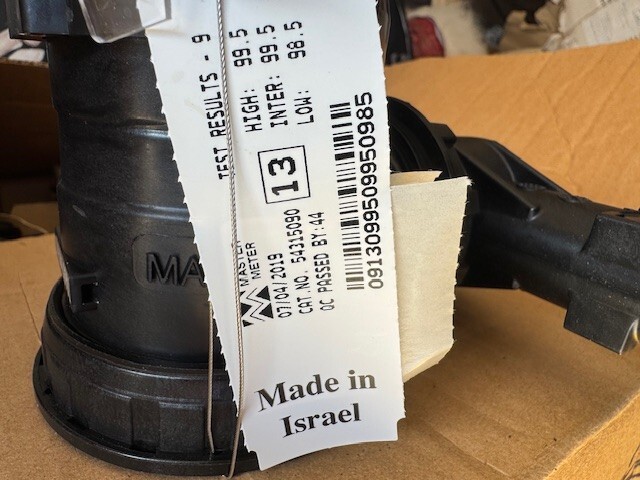 Master Meter FAM water meter with Readmaster AMR