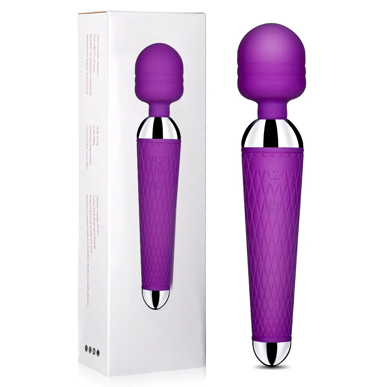2024 Handheld Massager Wand Vibrating Massage Full Body Therapy Multi-Speed
