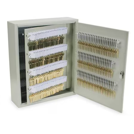 Key Control Cabinet, Steel, Beige, 330 Key Capacity, 2Net7