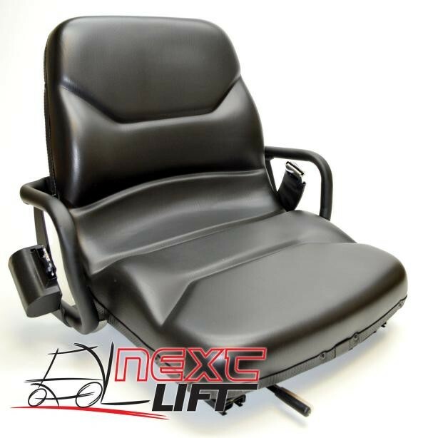 NEW CATERPILLAR OEM STYLE VINYL SEAT WITH BELT FITS MITSUBISHI CAT 1049976 GP25K