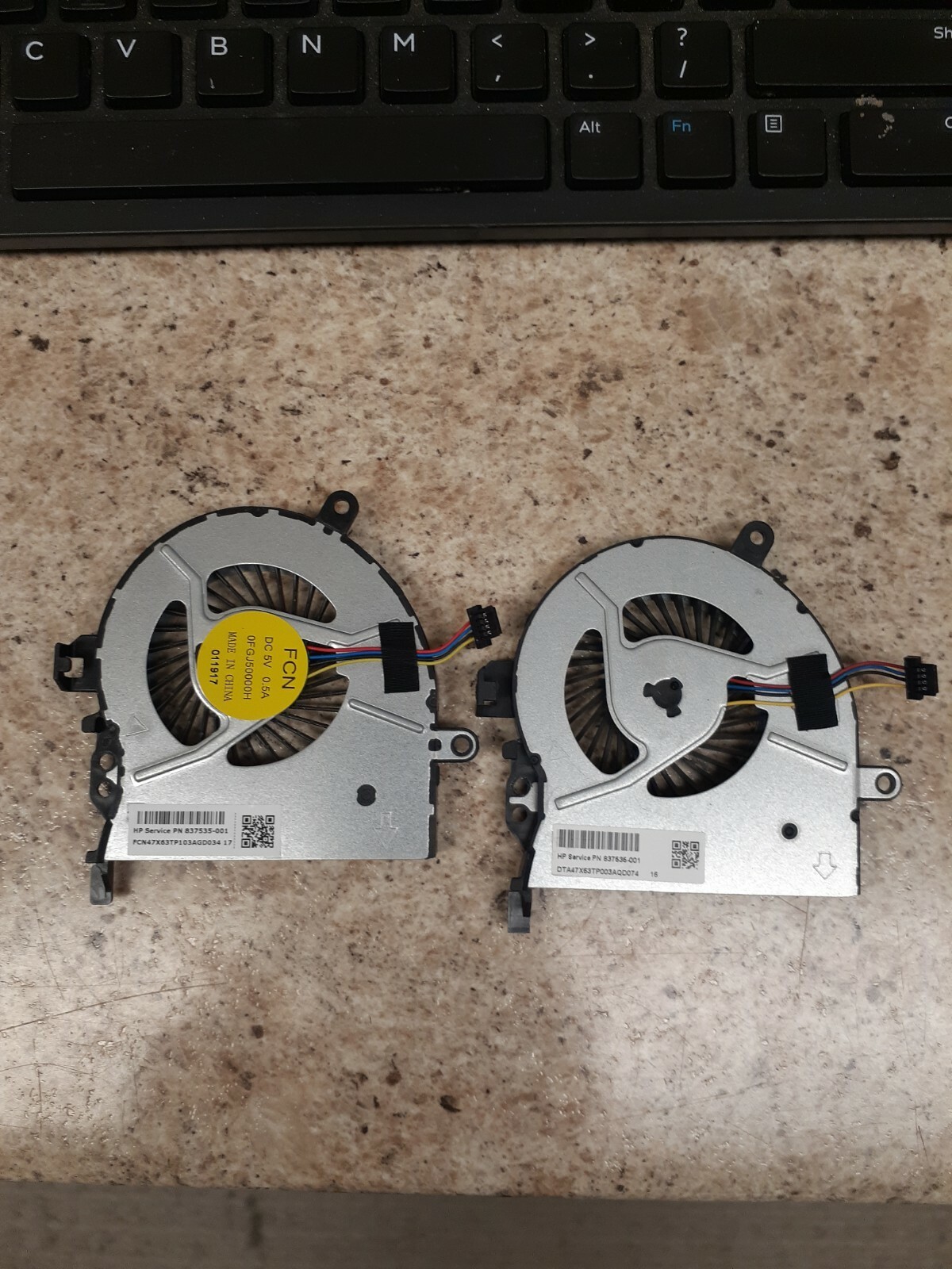 LOT OF 2 HP Probook 450G3 450 G3 455 G3 470 G3 Cpu FAN 837535-001