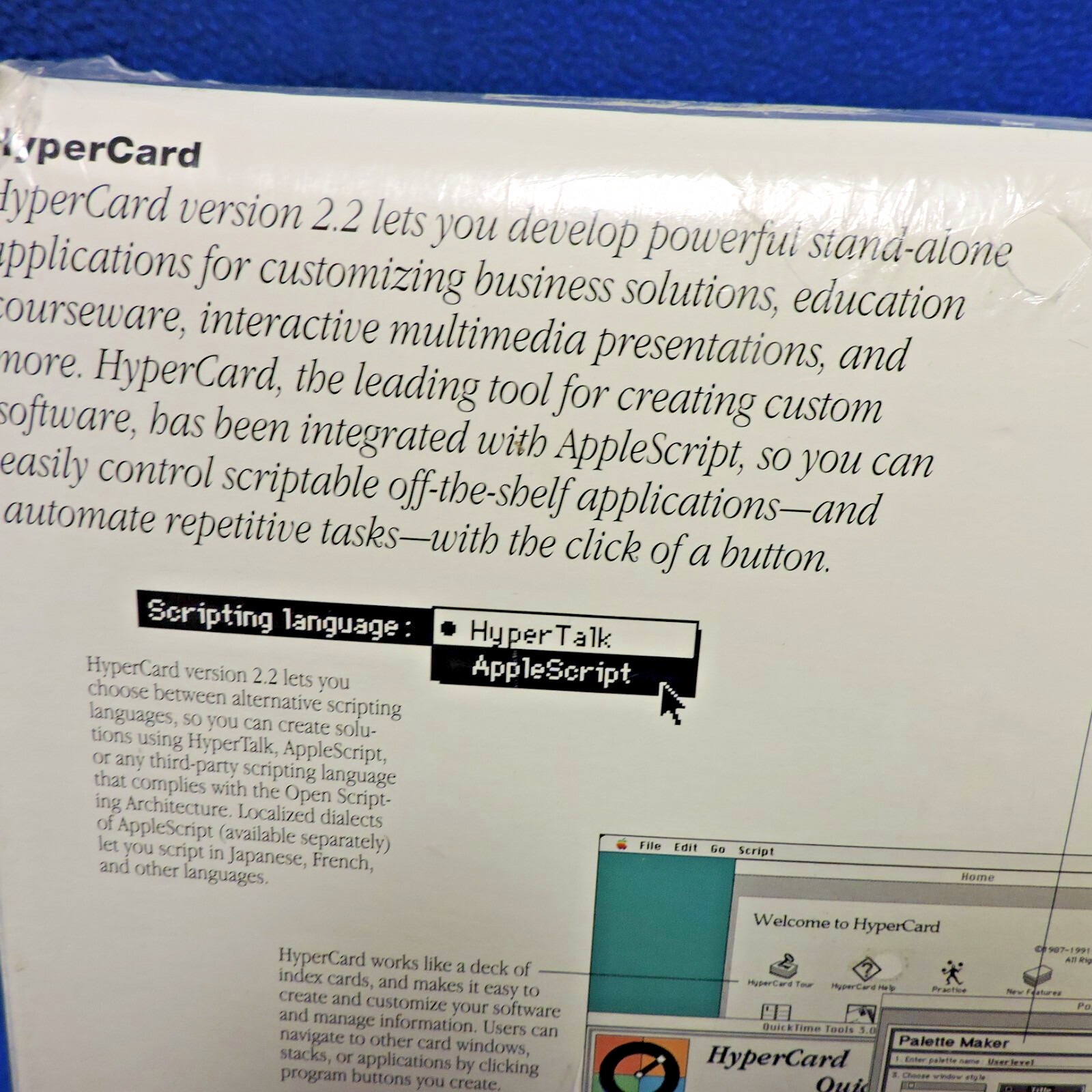 Vintage HyperCard Software Version 2.2 M2365LL/A New Still Sealed