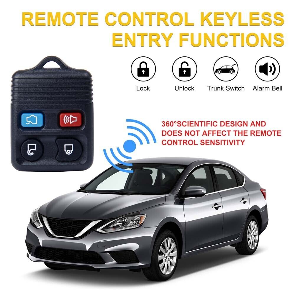 4 Button Keyless Entry Remote Control Fob Clicker Transmitter For Ford Lincoln