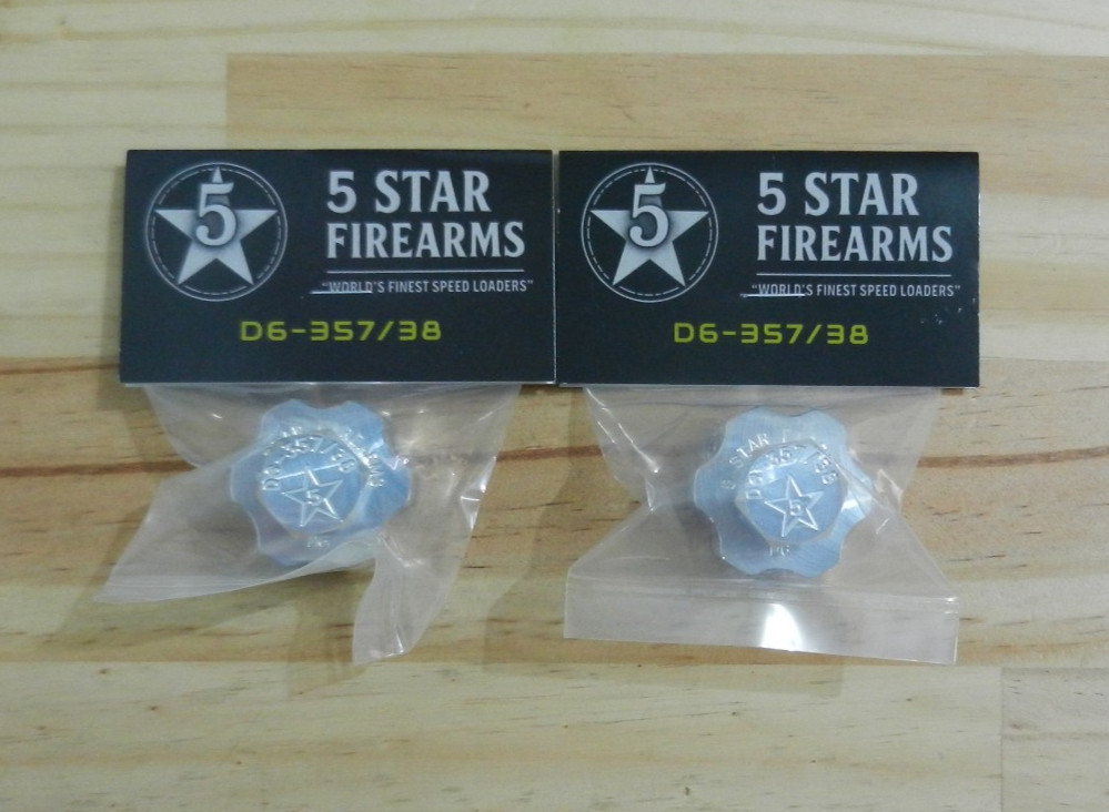 Aluminum Speedloader;  Detective, Cobra, DBack, Kim K6;  2 Pack; D6-357/38