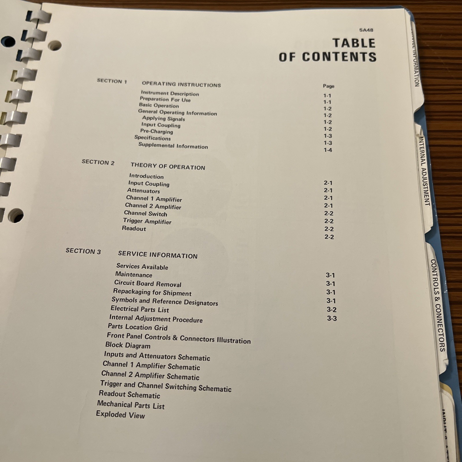 Tektronix 5A48 Dual Trace Amplifier Instruction Manual 1978