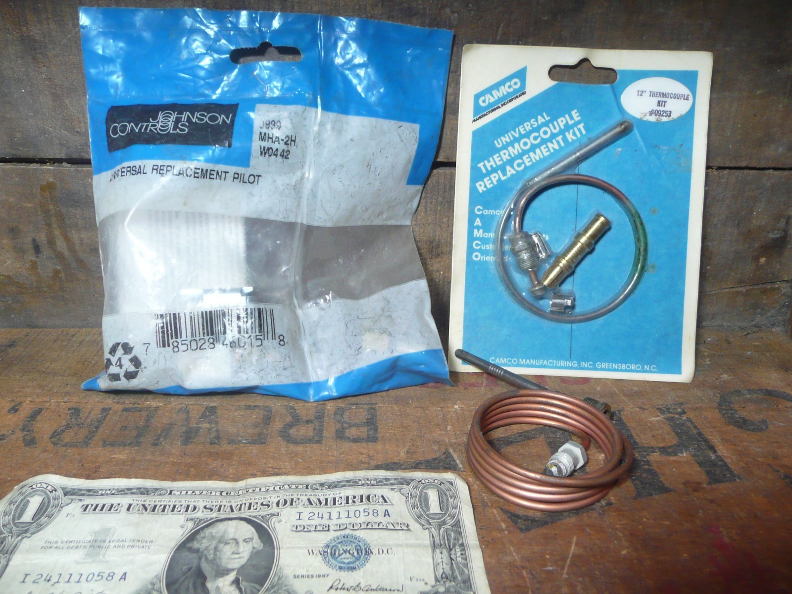Universal 12" and 24-Inch Thermocouple for Gas Furnaces, 1 universal pilot J999