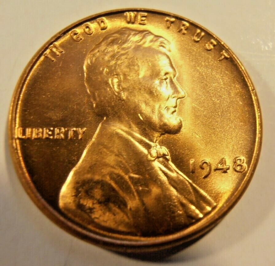 1948 P  LINCOLN CENT - BU from a nice roll