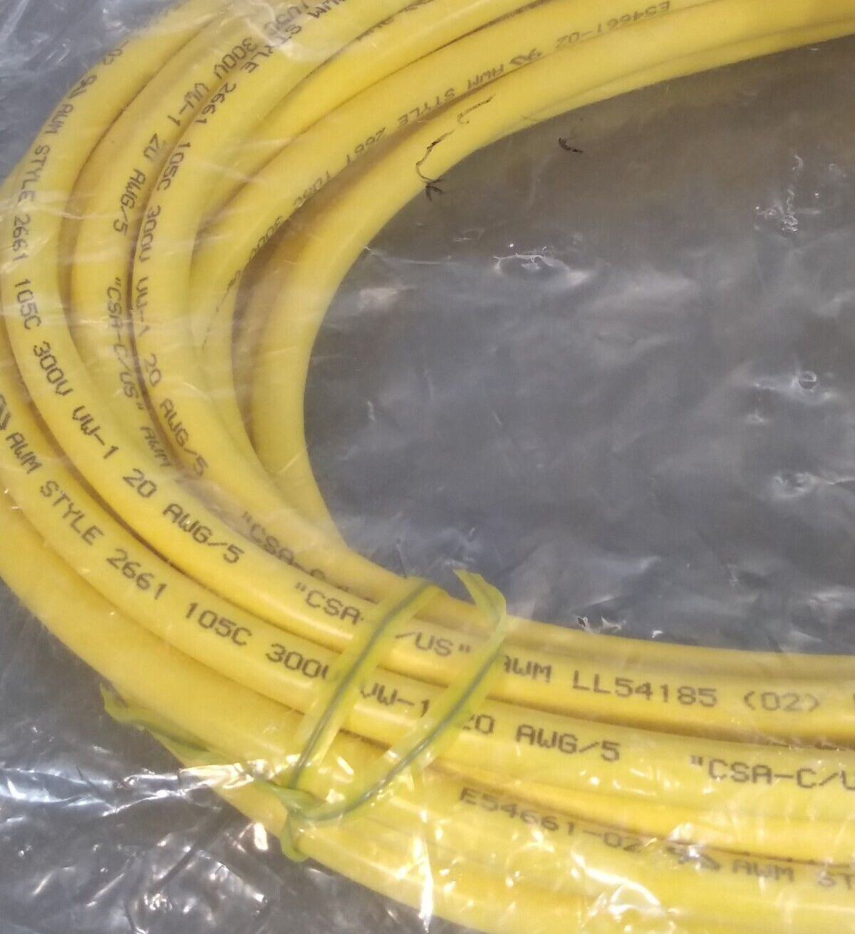 Brad Harrison 105002A07M100 Yellow cordset cable Loc5E29