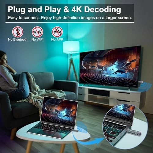 Wireless HDMI Transmitter and Receiver, Wireless HDMI Extender 4K green
