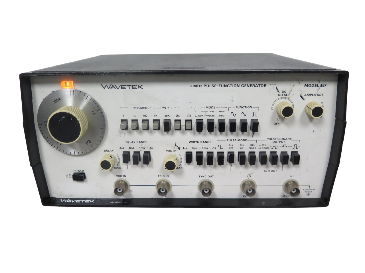 Wavetek 187 Puls Function Generator 4MHz - Free Shipping