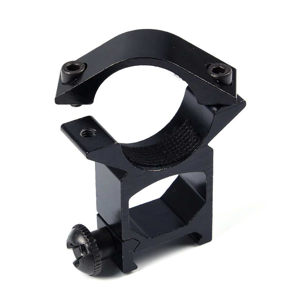 1" Diameter 11mm High Profile See-Thru Dovetail Scope Ring Mount 2PCS Black