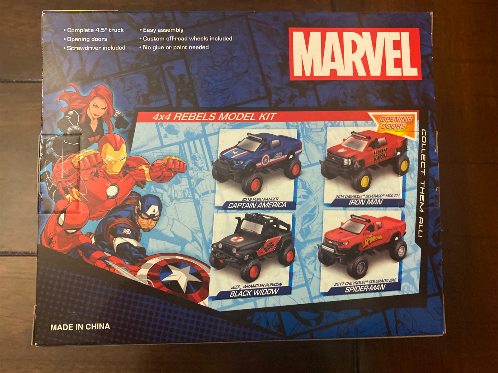 Marvel 2017 Chevrolet Colorado ZR2 SPIDER-MAN 4x4 Rebels Model Kit! Die-Cast
