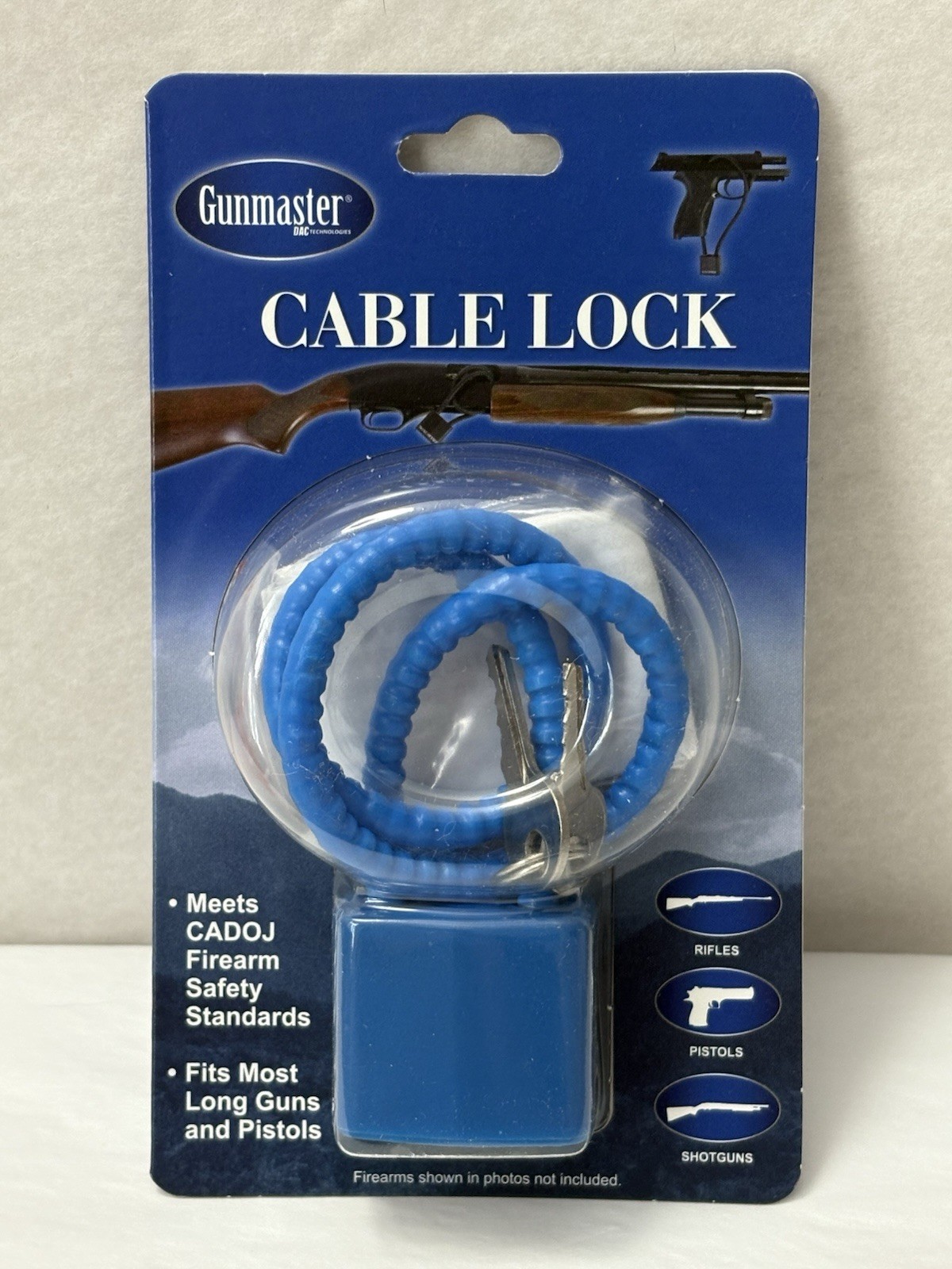 Gunmaster CABLE LOCK RIFLES PISTOLS SHOTGUNS GUNS Meet CADOJ Firearm Safety (SH8