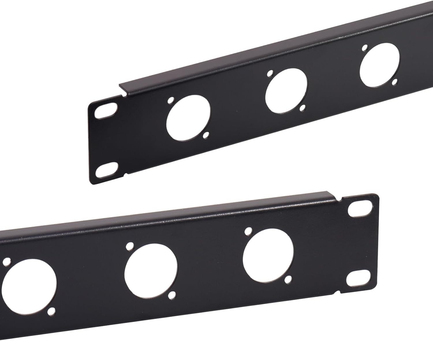 1U8D XLR HDMI Audio Rack Mount Panel for 19" Studio Equipment Enclosure