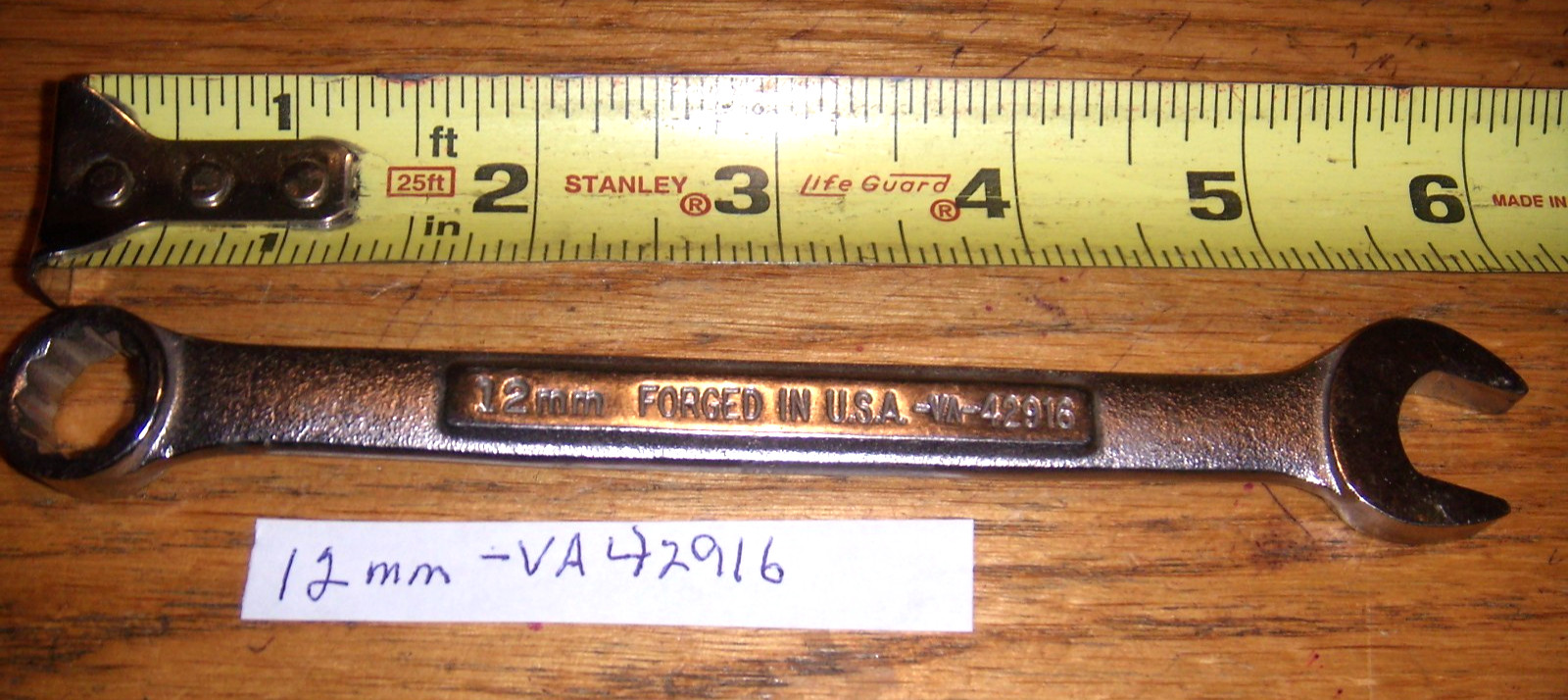 CRAFTSMAN 12MM # 42916  12 POINT COMBO WRENCH -VA-   FREE SHIPPING USA